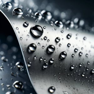 Nano coating for aluminium water droplets on sheet